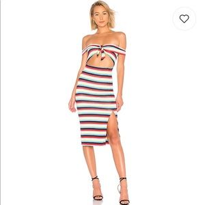 House of Harlow 1960- Nisa Dress in Multi Stripe